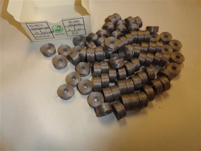 BELDING GRAY POLYMATIC BELBOBS SEWING MACHINE THREAD BOBBIN SIZE FF SET OF (80)