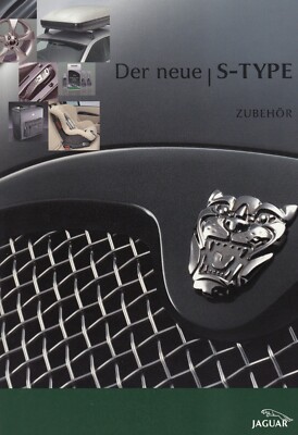 JAGUAR S-TYPE ZUBEHÖR Options Ausstattungen Prospekt Brochure 2002 BE