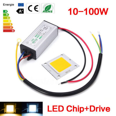 100W LED Driver+Chip 10W 20W 30W 50W 70W Treiber Netzteil wasserdicht