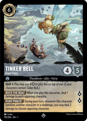 Lorcana   Tinker Bell - Giant Fairy  - The First Chapter # 193