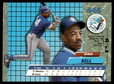 1992 Fleer Ultra #448 Derek Bell Toronto Blue Jays | eBay