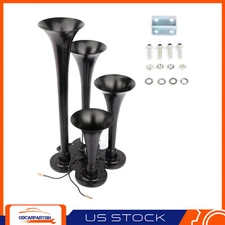 For Ford Chevy Ram Toyota 185db 4 Trumpet Train Air Horn Kit Loud Truck Pickup