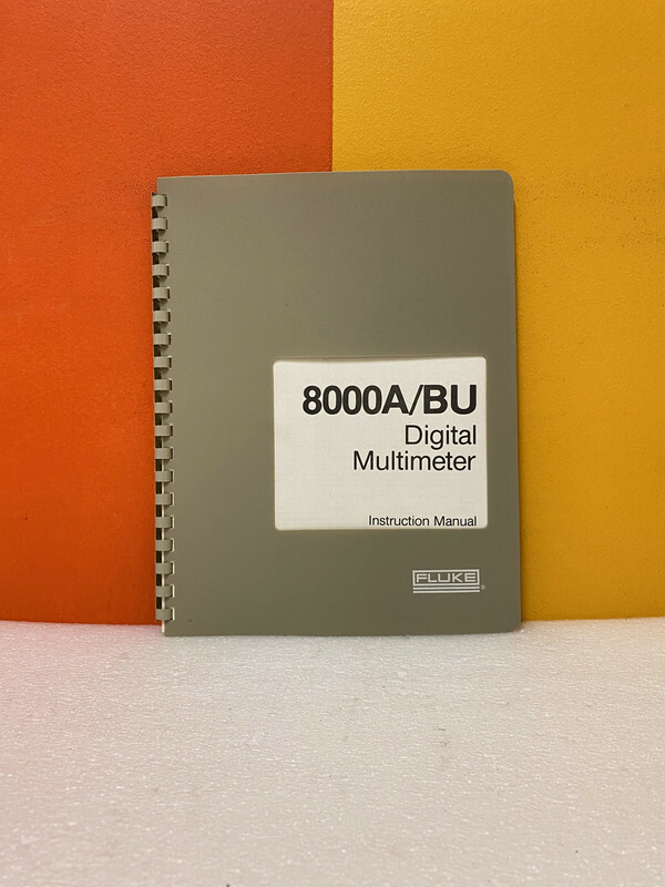 Fluke 471706 8000A/BU Digital Multimeter User Guide