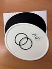 <!--F#f_0-->Yamaha Vintage YZ A Oval Front Number Plate KIT decal stays band NOS-Y6<!--F/-->