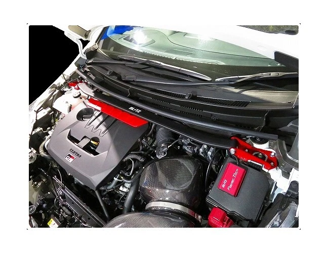 Barra torre de puntal delantera BLITZ 96145 para TOYOTA GR YARIS GXPA16 G16E-GTS Foto 3 de 3