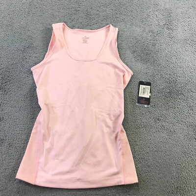 TOMMIE COPPER Tank Womens Large L Lower Back Support Tank Ladies Pink Top NWT