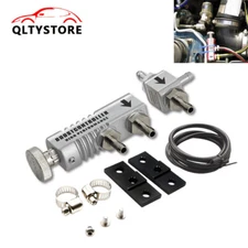 Adjustable Racing Manual Turbo Boost Bypass Controller Kit30PSI Silver Universal