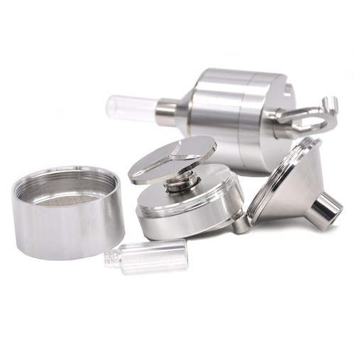 New Powder Grinder Spice Hand Mill Snuff Box Threaded Vial Included - Picture 3 of 7