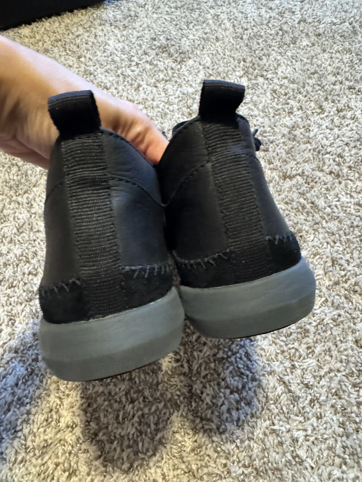 Clarks Uomo Trifri Hi Sneaker Alta Pelle Nero 9 5