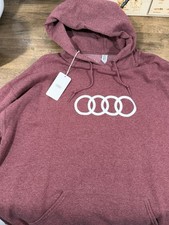 Audi Hooded Sweatshirt Brand New Tag Size XL. Maroon    