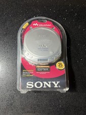 Sony Walkman D-E220 Silver CD Player ESP MAX Skip Protection CD-R AM/FM