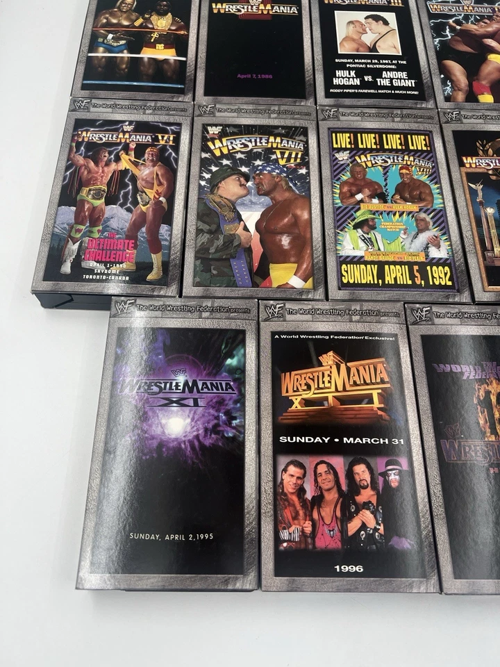 WWF WrestleMania - The Legacy Box Set (Wrestlemanias 1-14) Vintage VHS RARE Hulk - Image 3 of 4