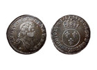 LOUIS XV 1/10 d'écu Vertugadin 1717 Rennes INÉDITE