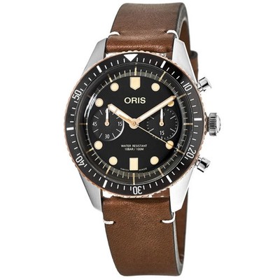 New Oris Divers Sixty-Five Chronograph Men's Watch 01 771 7744 4354-07 5 21 45