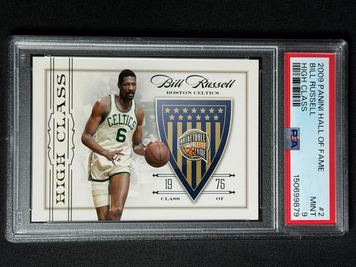 2009 Panini Hall of Fame High Class Bill Russell #2 PSA 9 MINT Celtics SP /399