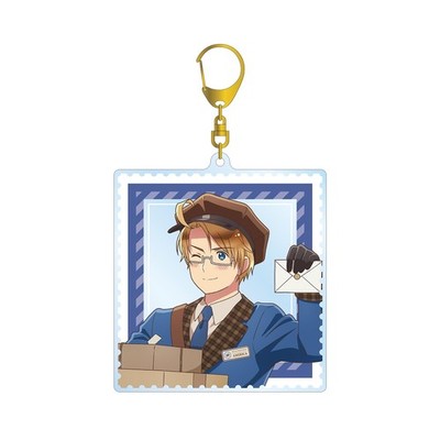 Anime ''Hetalia World Stars'' America mail carrier Ver. Big Acrylic Keychain