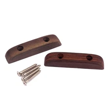 2PCS Natural Rosewood Thumb Rest Tug Bar Finger Pull Accessories For Guitar