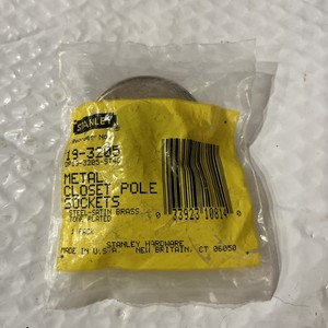 STANLEY CLOSET POLE SOCKETS 19-3205 NEW