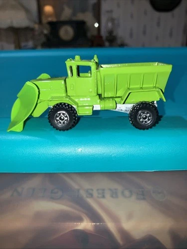 Rare Vtg 1983 Hot Wheels Oshkosh Snow Plow Green Malaysia Metal Base CT Wheels
