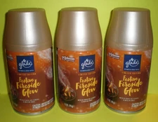 (3) Glade Automatic Spray Can Refills FESTIVE FIRESIDE GLOW
