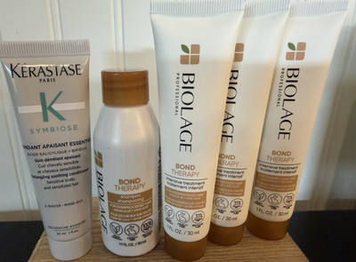 Luxury Haircare Travel Bundle Kérastase Symbiose Biolage Bond Therapy NEW