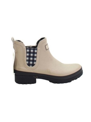 Barbour Damen Stiefel UK 6 Creme Kariert 100% Sonstige Chelsea