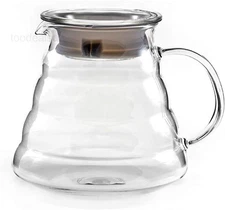 600ml Coffee Server, Standard Glass Carafe, Pot, Clear