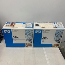 2 x HP Q1338A (38A) Black Original Toner Laserjet 4200 Printer Cartridge