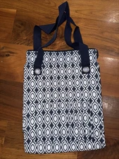 Thirty-One Tall Organizing Tote - Navy Perfect Pendant - NEW