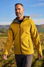 Mountain Warehouse Exodus Mens Softshell Jacket Lightweight Hooded Coat