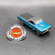 Hot Wheels Redline Custom Fleetside HK w Button Vintage Collectible Toy Truck