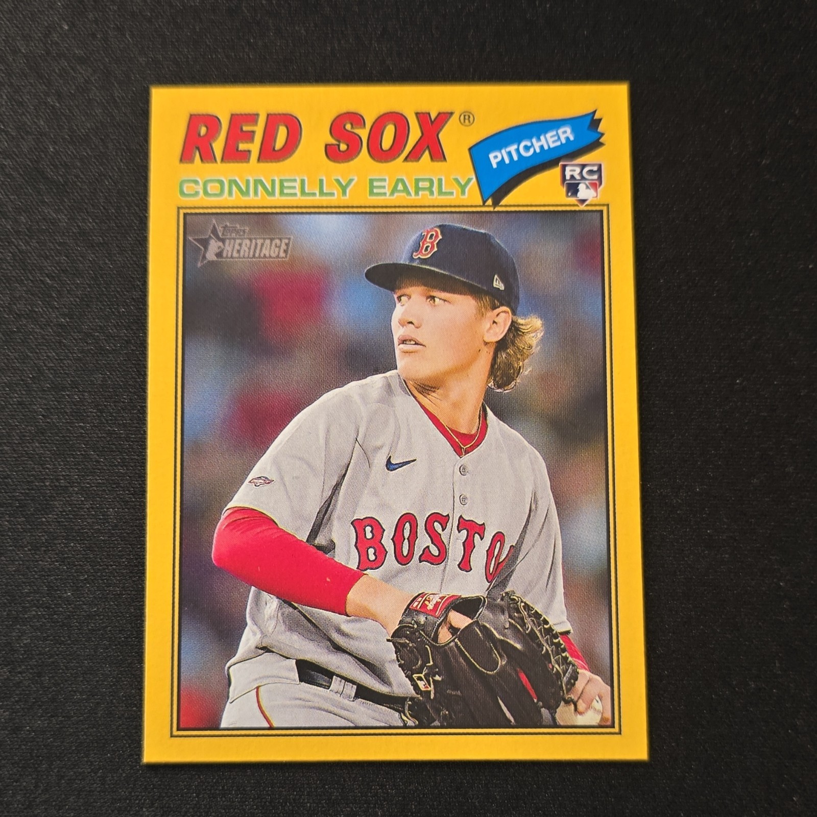 Topps 2024 Heritage Connelly Early Rookie Dark Yellow Border Red Sox #228