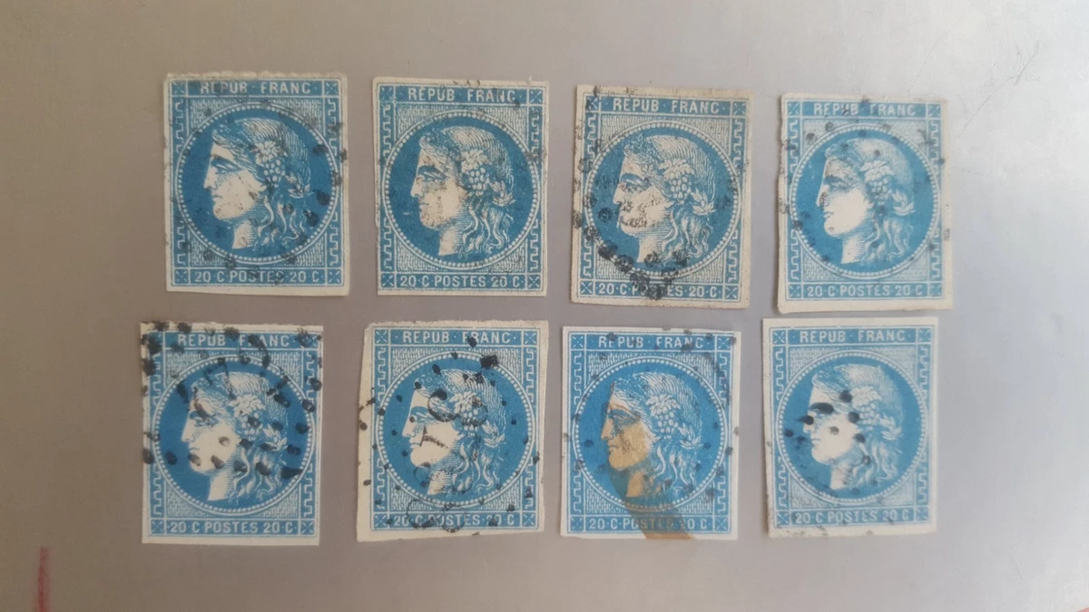 Lot De 75 Timbres Français Anciens – Années 30 à 50, Oblitérés, Bon état