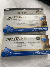 Lot Of (2)PRO STAINER 9" Stain Pad Refill For Rough Surfaces Decks Fences Linzer