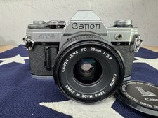 Canon AT-1 35mm Film Camera w/ 28mm f/2.8 Lens 1980 Winter Olympics