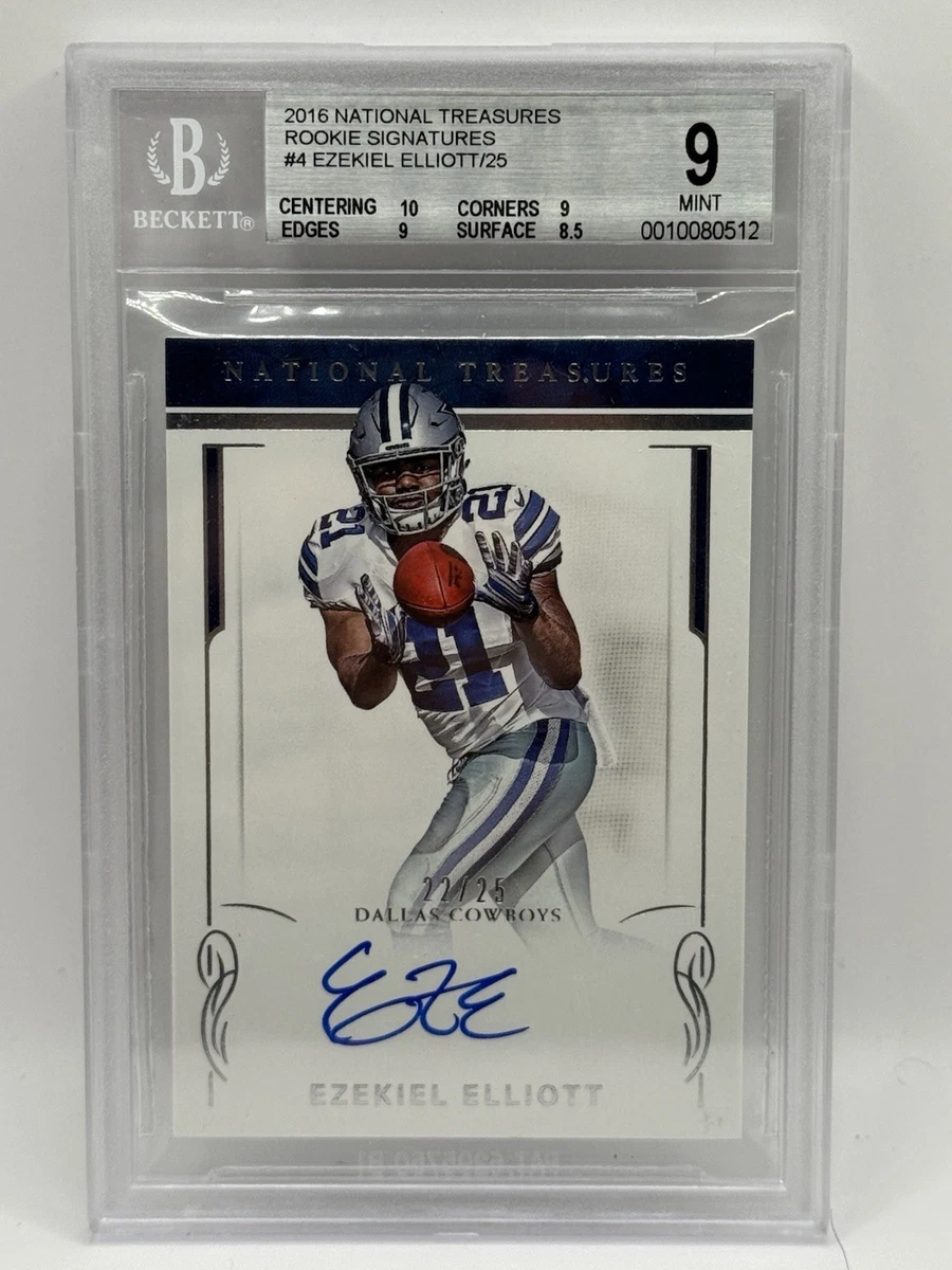 Ezekiel Elliott 10 Graded Football Sports Trading Cards for sale