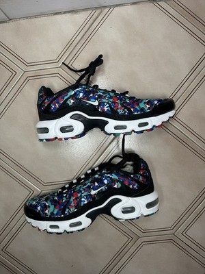 Nike Air Max Plus Black Hyper Blue Noir CU4623 001 Youth 7