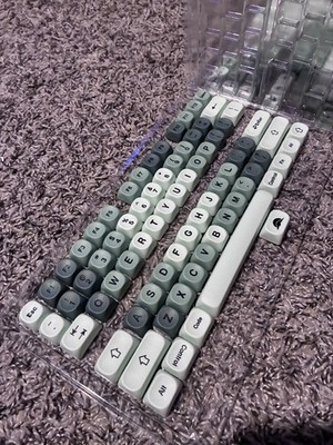 Womier Matcha PBT Keycaps-MOA Keycap, Custom Keyboard Keycaps 60 65 75 1...