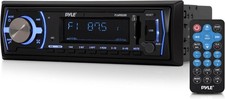 Pyle PLMRB29B Marine Bluetooth Stereo Radio 12V Single DIN Boat AM/FM USBSDMp3
