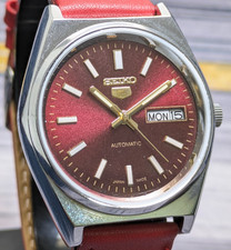 Rare vintage Seiko 5 automatic day date movement number 6309A japan made men's w