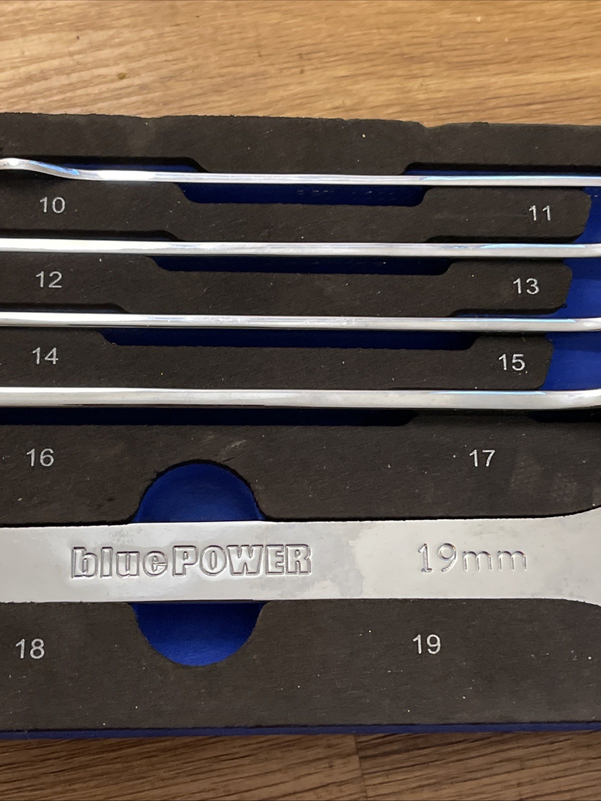 CORNWELL TOOLS BPTW5MST METRIC THIN WALL OPEN END WRENCH SET IN FOAM 10MM - 19MM