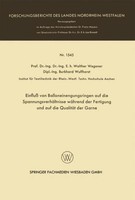 Einfluß Von Balloneinengungsringen Auf Die SpannungsverhäLtnisse WäHrend Der Fer