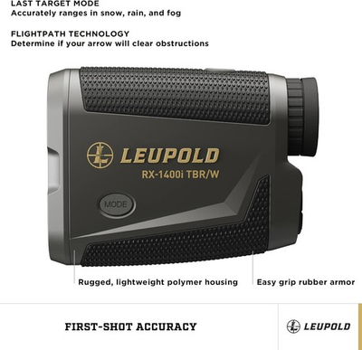 #ad #ad Leupold RX 1400I TBR W Gen 2 w Flightpath Rangefinder Black $139.00