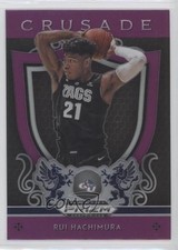 2019-20 Panini Prizm Draft Picks Crusade Purple Prizm Rui Hachimura #5 2u3