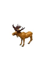 VINTAGE BRITAINS LTD ZOO / SAFARI MOOSE / ELK STAG ANTLERS Made In England VTG