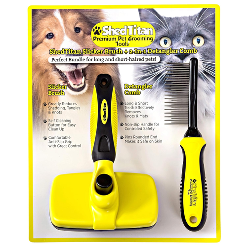 Doodle Brush Slicker for Dogs - Self Cleaning Dog Brush for Poodles, Goldendoodl - Picture 6 of 12