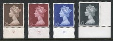 GB 1969 Pre-decimal Machin high-values - 2/6d to £1 SG 787-790 MNH (R364)