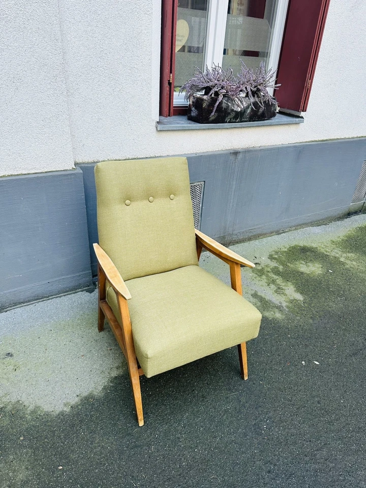 Sessel mid Century Retro 50er 60er Vintage Designer Retro Lounge Chair Danish - Bild 2 von 4