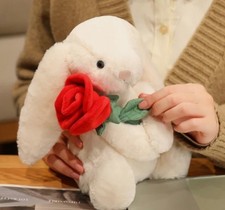 Jellycat cream bunny with rose NEW US STOCK SHIP J3E