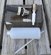 Brizo RP79275GL Deck Mounted Soap Dispenser with 13 oz Capacity Luxe Gold